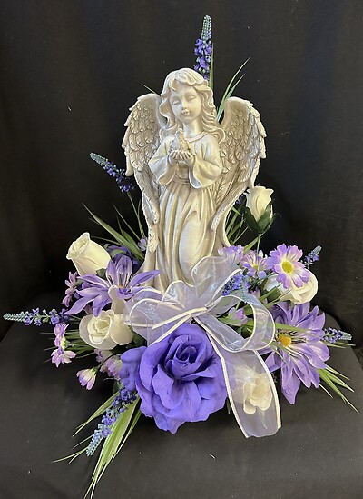 Angel with Silk Purple Design 4