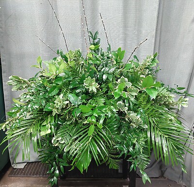 AF Natural Greenery Casket Spray