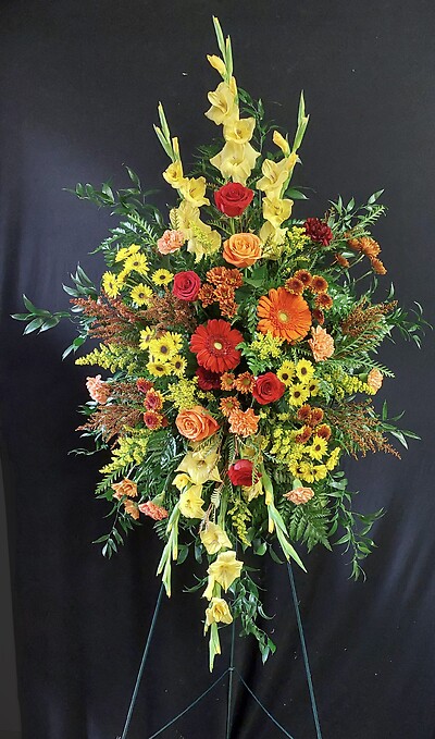 AF Fall Easel with Roses