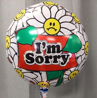 AF I&#039;m Sorry Balloon