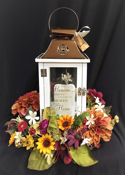 Fall Keepsake Lantern - Heaven In Our Home Silk Design 2