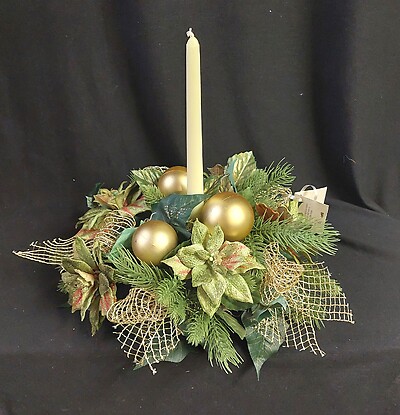 AF Believe Centerpiece with One Candle, Silk