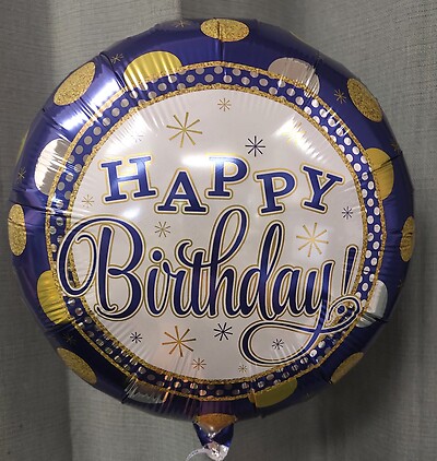 AF Blue Birthday Balloon