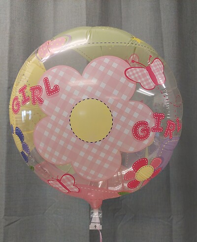 AF Clear Baby Girl Balloon